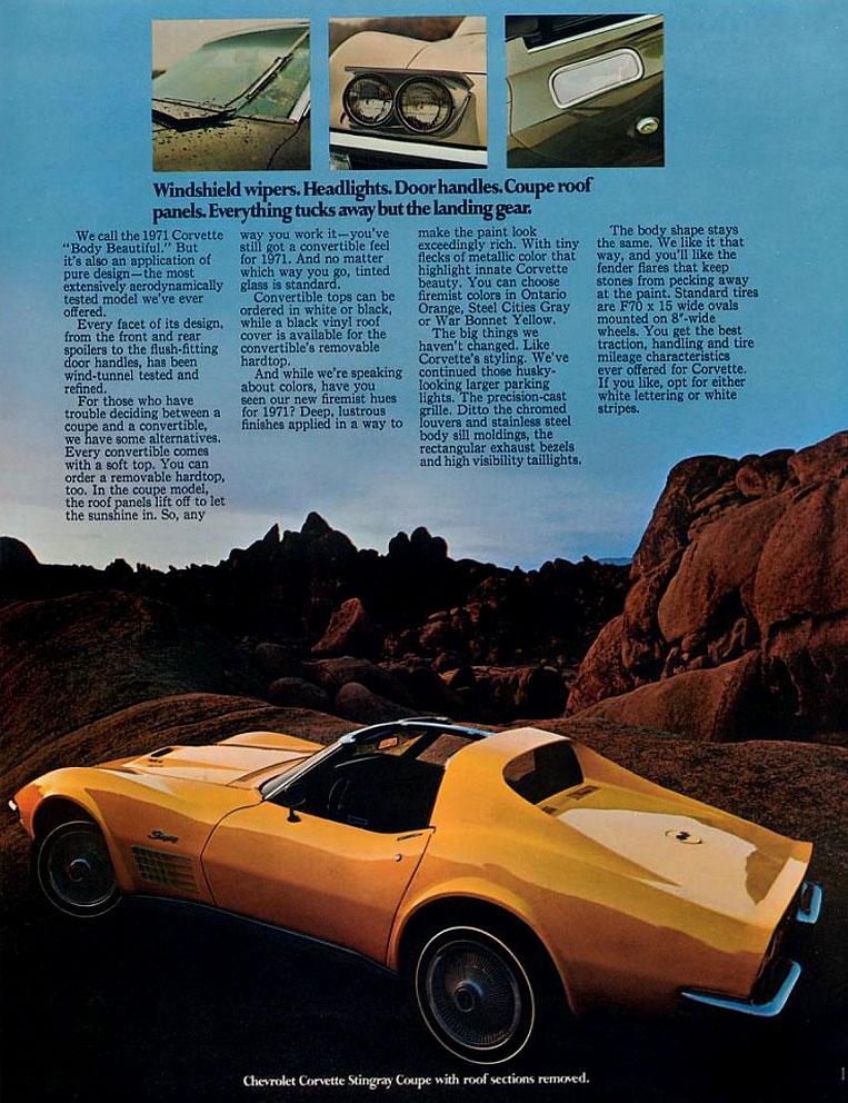 1971 Corvette Brochure Page 4